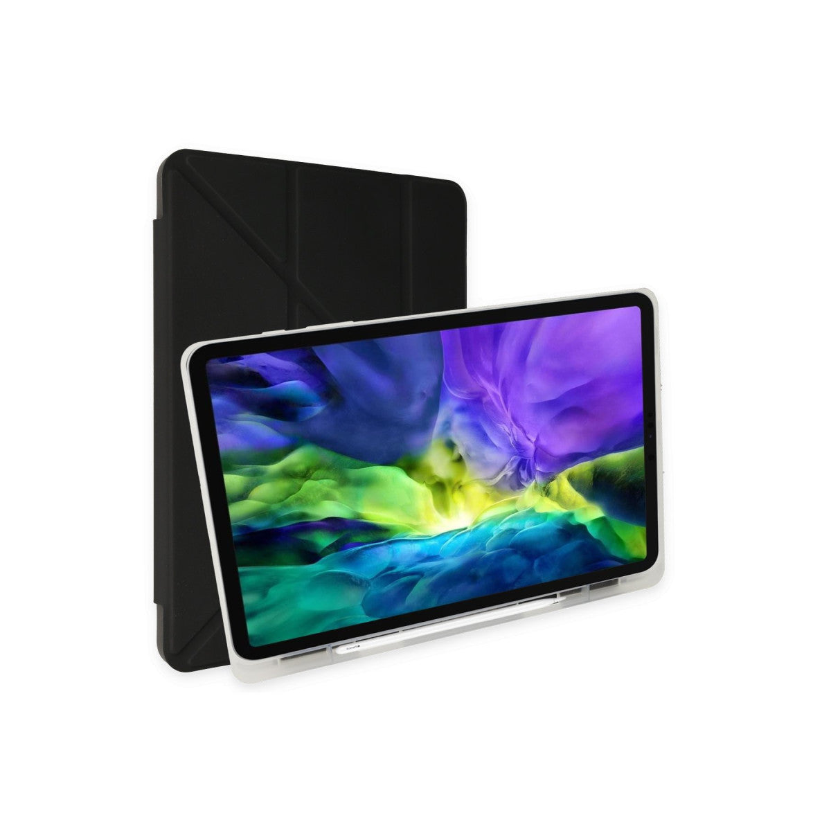 Galaxy X200 Tab A8 10.5 Kılıf Kalemlikli Mars Tablet Kılıfı - Siyah
