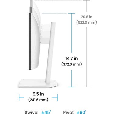 23,8'' IPS Full HD Monitör, HDMI ve Pivot Özelliği ile Kullanım