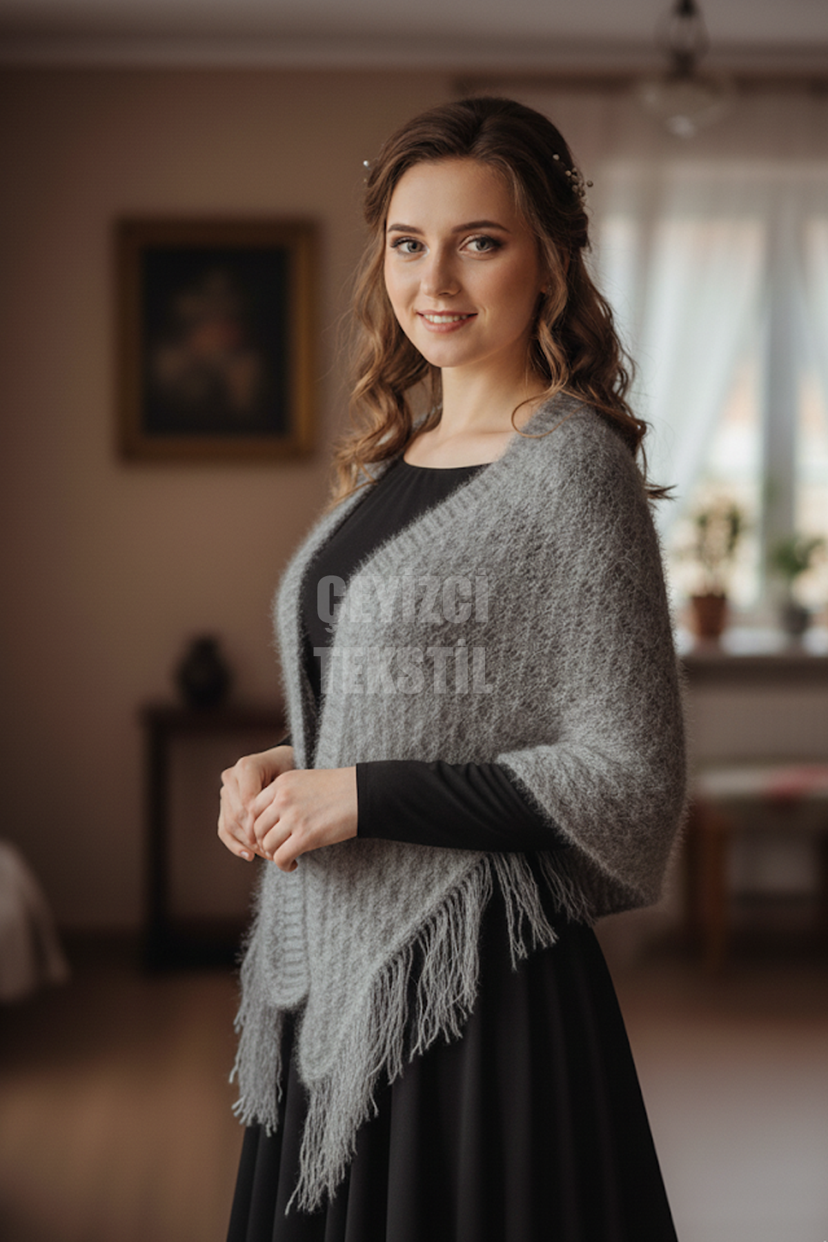 Çeyizlik Şal, Gelin Nişan Bohçası, Simli Şal, Lüks Şal