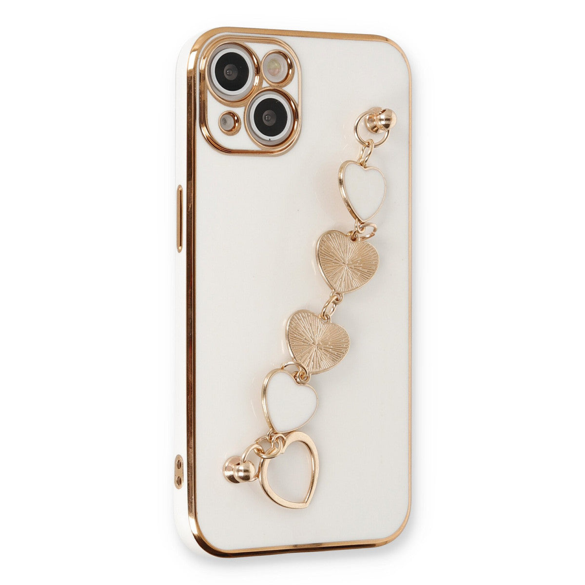 iPhone 14 Plus Kılıf Esila Silikon - Beyaz