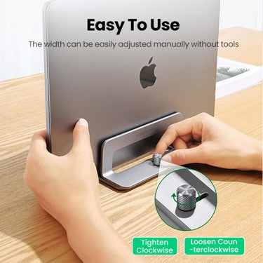 Alüminyum Notebook Standı, Dikey Tasarım ile Ergonomik Kullanım