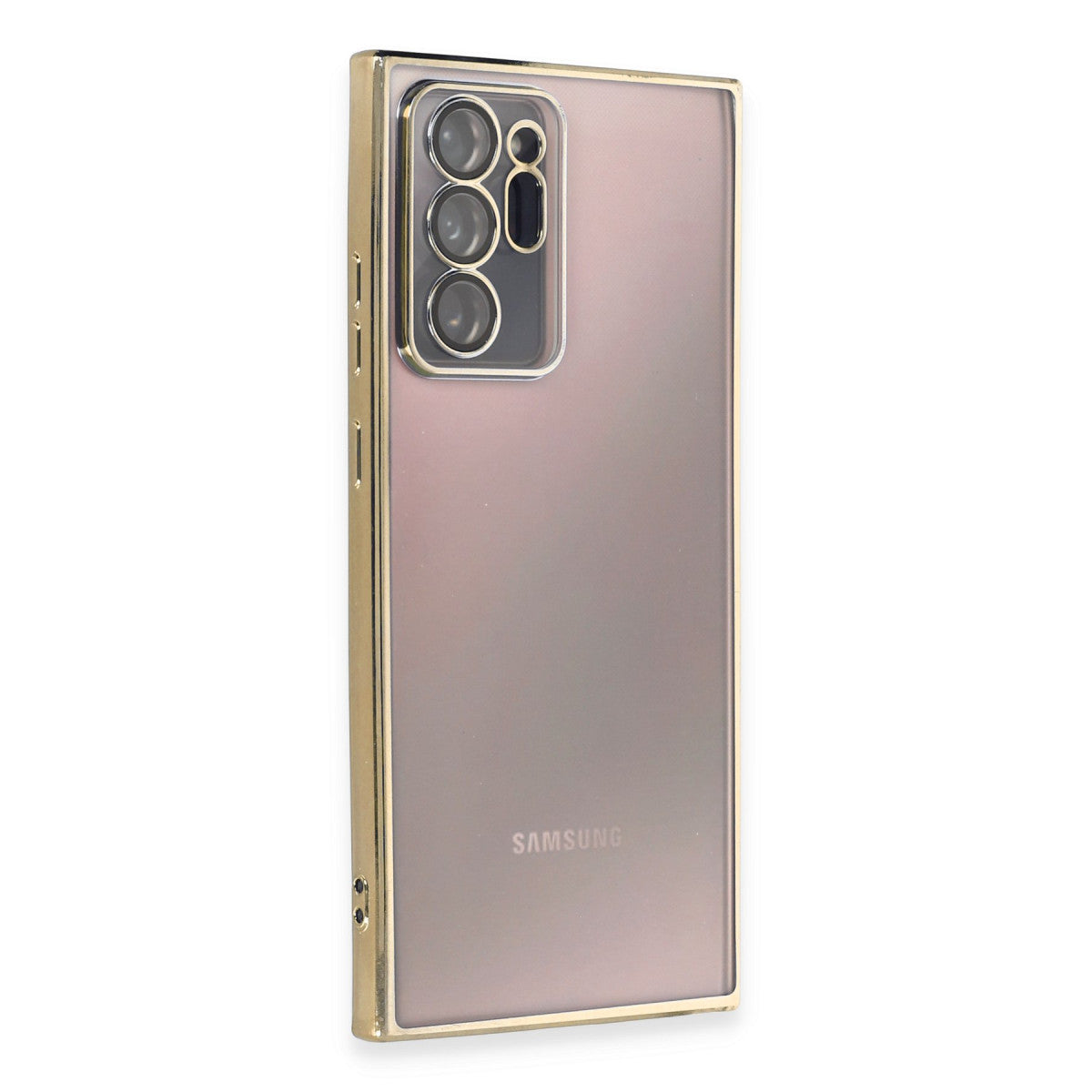 Galaxy Note 20 Ultra Kılıf Razer Lensli Silikon - Gold