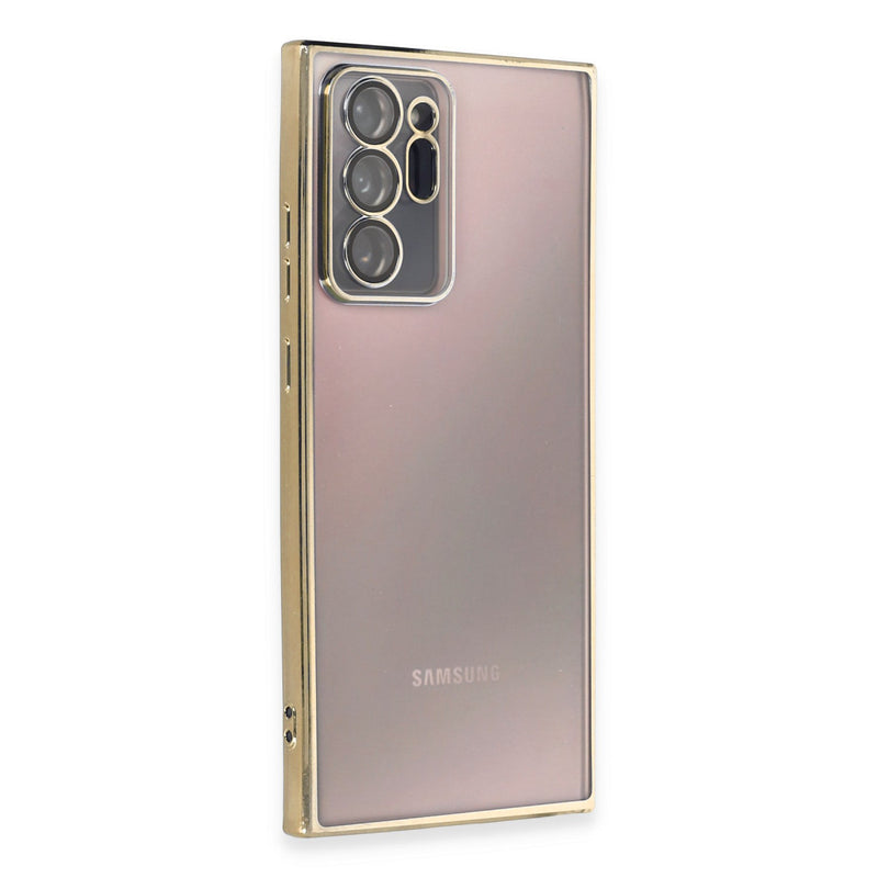 Galaxy Note 20 Ultra Kılıf Razer Lensli Silikon - Gold