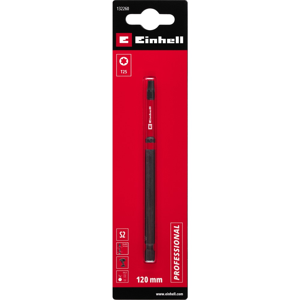120 mm Uzunluğunda Çift Torsiyonlu Darbeli Bit, Yüksek Dayanıklılık
