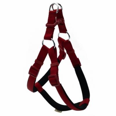 Konfor Ronin Dokuma Köpek Göğüs Tasması Kırmızı 2x55-65 Cm