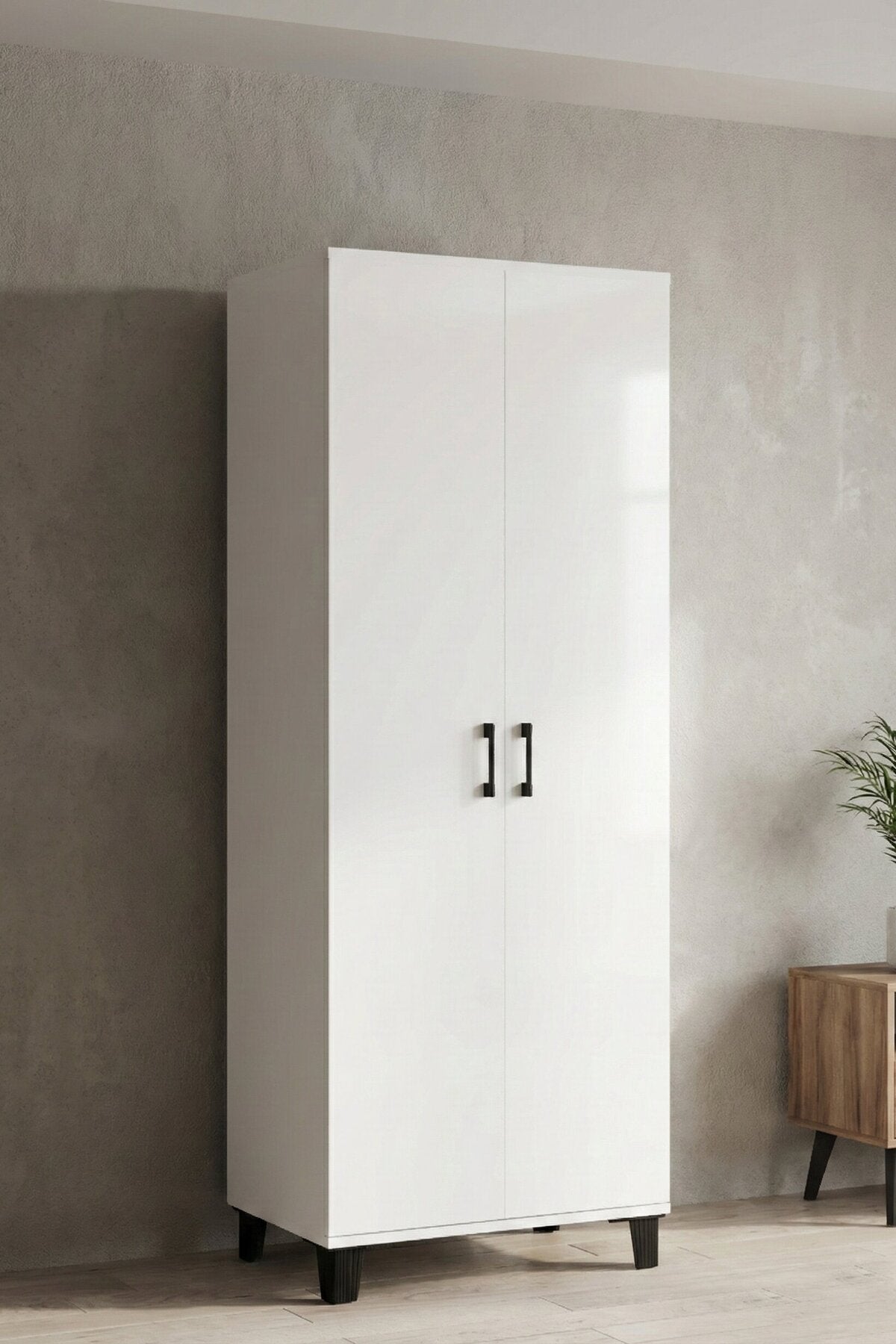 8 Gözlü Kiler Dolabı Beyaz 70 cm