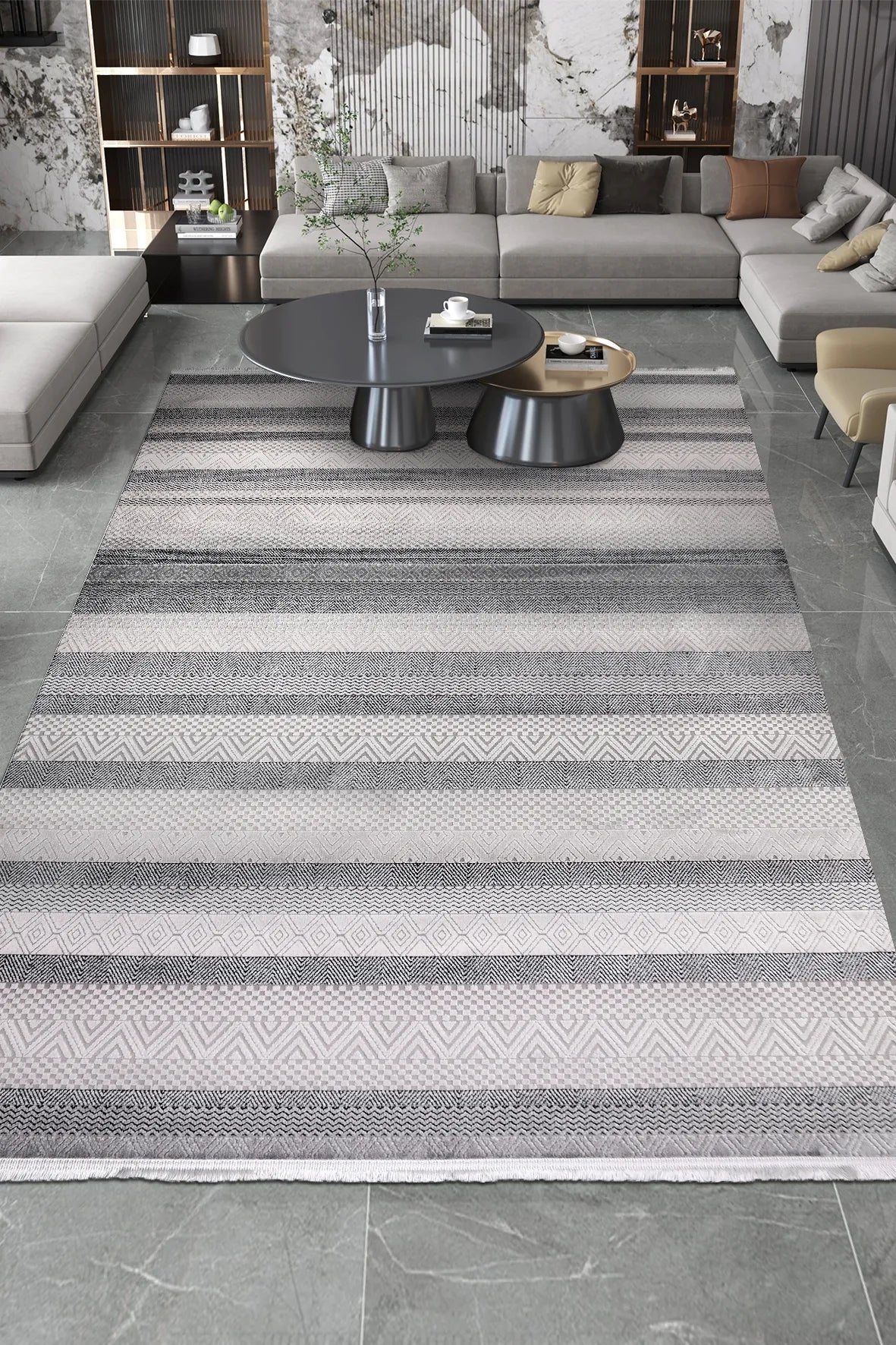 YoudayHomeCollection ROXSTONE Model Oturma Odası Halısı