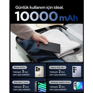 10000 mAh Slim Powerbank ile Taşınabilir Şarj Cihazı