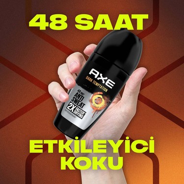 Axe Erkek Roll On Deodorant Dark Temptation 48 Saat Etkileyici Koku 50