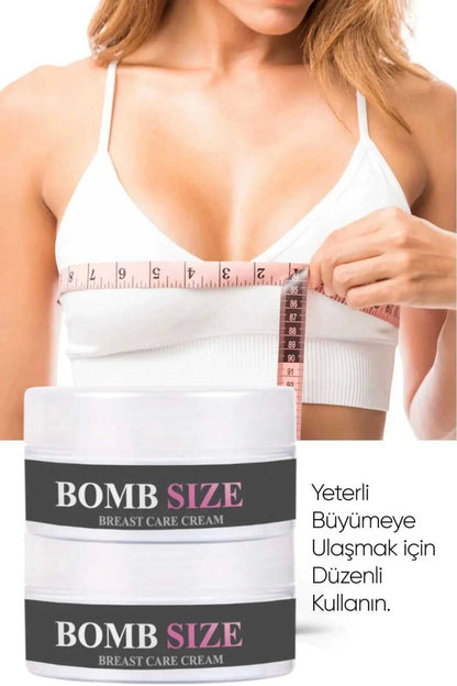 Bombsize Kadınlara Özel Göğüs Geliştirici Dolgunlaştırıcı Sıkılaştırıcı Bakım Kremi 50 ML X 3 Adet