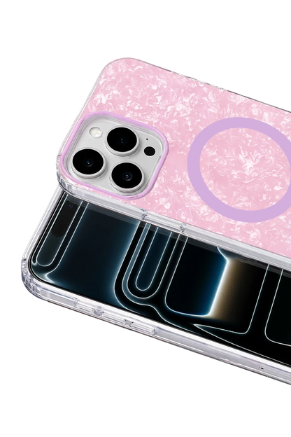 Onegif iPhone 16 Pro Max Mila Dalgalı Magsafe Kapak - Lila