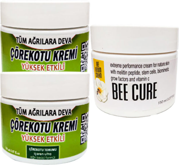Çörek Otu Kremi 2 Adet 100 ml Kremi + Bee Cure Krem 150 ml Kremi