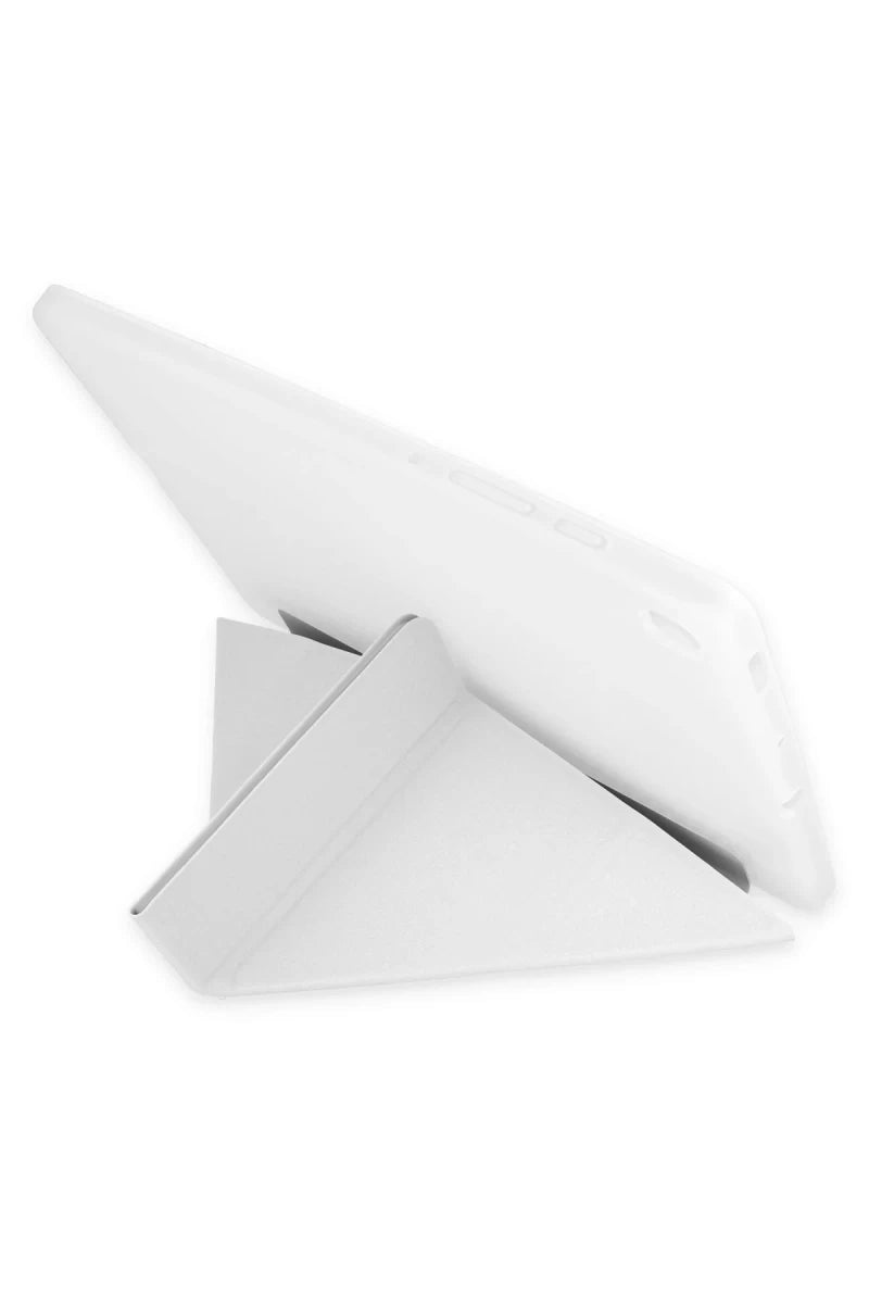 Galaxy P610 Tab S6 Lite 10.4 Kılıf Kalemlikli Mars Tablet Kılıfı - Gri