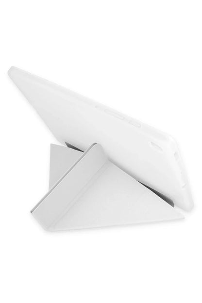 Galaxy P610 Tab S6 Lite 10.4 Kılıf Kalemlikli Mars Tablet Kılıfı - Gri