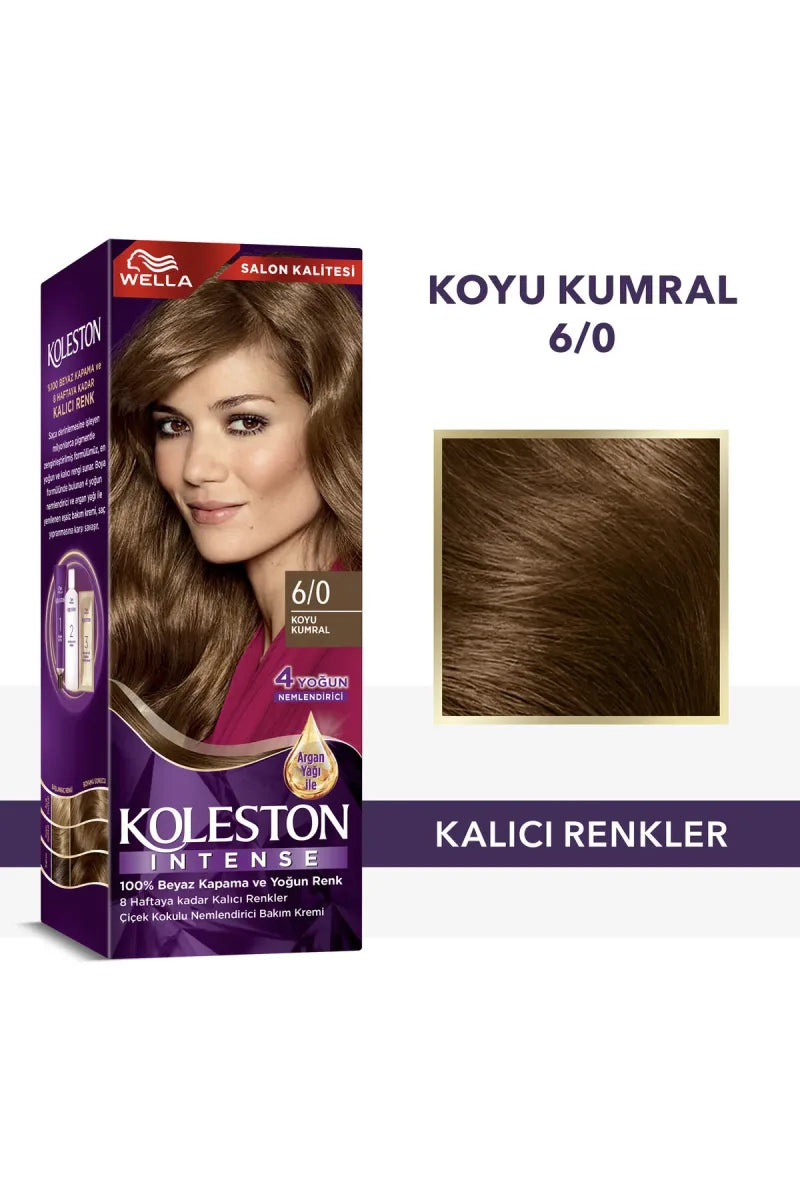 KOLESTON İNTENSE SAÇ BOYASI - 6/0 KOYU KUMRAL