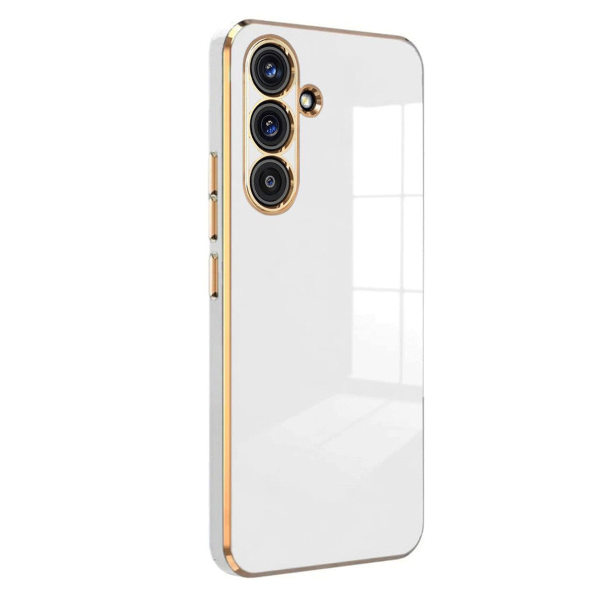 Galaxy A24 4G Kılıf Volet Silikon - Beyaz