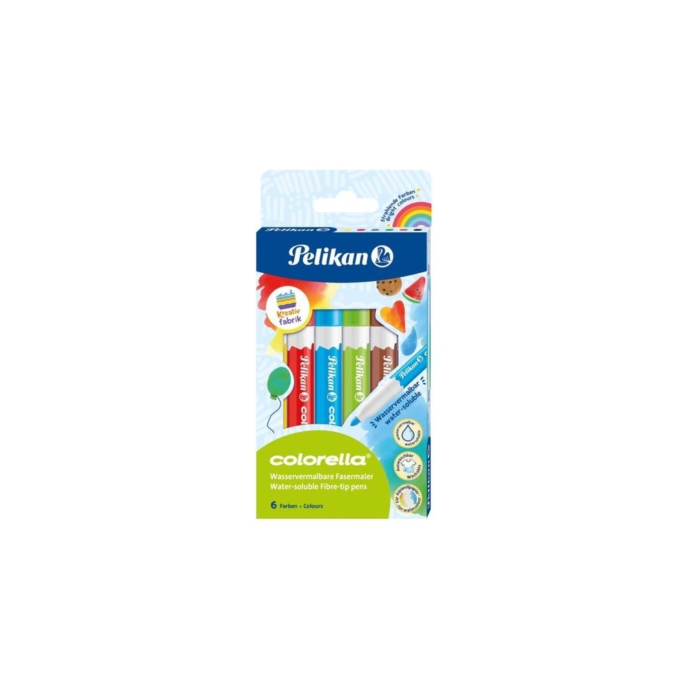 Pelikan Colorella Suda Çözünür Keçeli Kalem 6lı