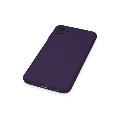 Galaxy A04 Kılıf Nano içi Kadife Silikon - Mor