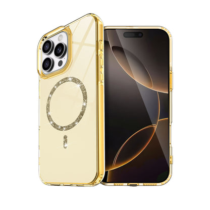 iPhone 15 Pro Max Live Diamond Magsafe Kapak - Sarı