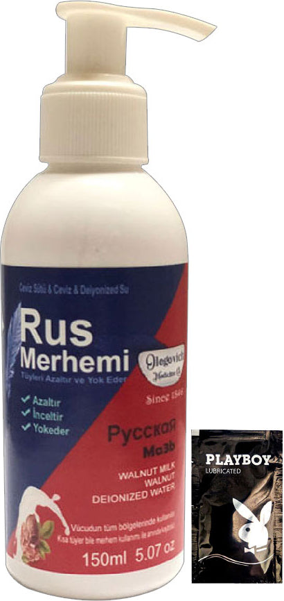 Rus Merhemi Blue 22-2:0027 Glegnid 150 Ml Cevizli & Ceviz Sütlü Rus Merhemi Tüy Kremi+ Yanında Jel