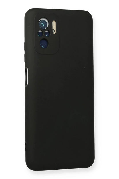 Redmi Note 10 Kılıf Nano içi Kadife Silikon - Siyah