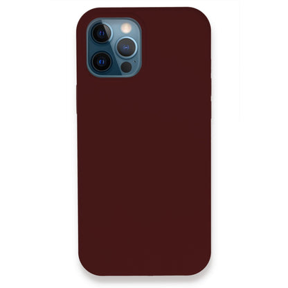 iPhone 12 Pro Kılıf Lansman Legant Silikon - Bordo