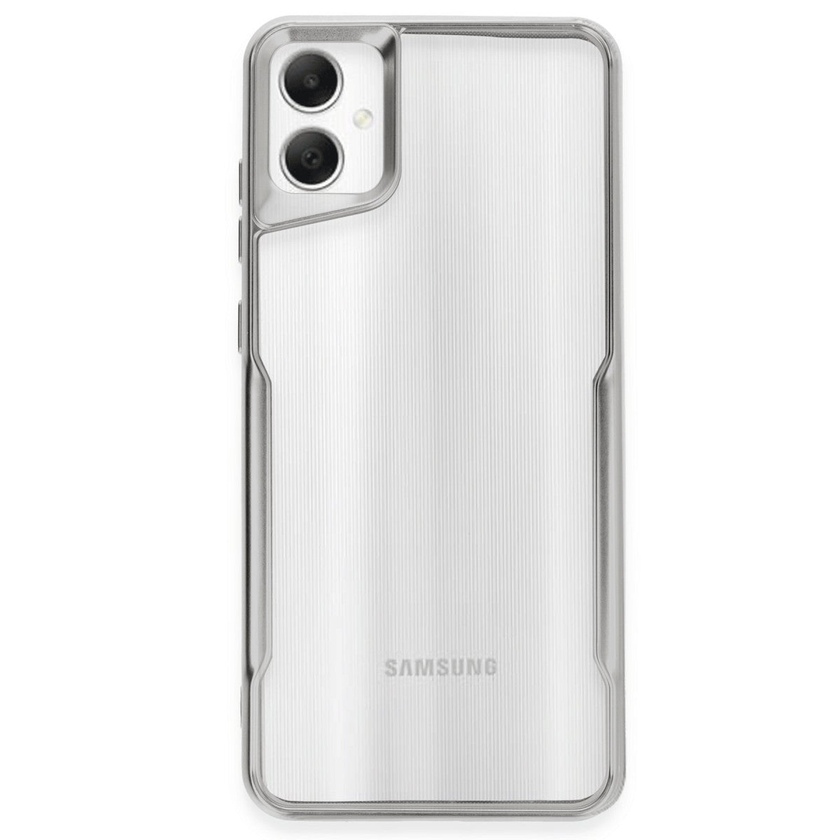 Galaxy A05 Kılıf Boyi Silikon Kapak - Gümüş