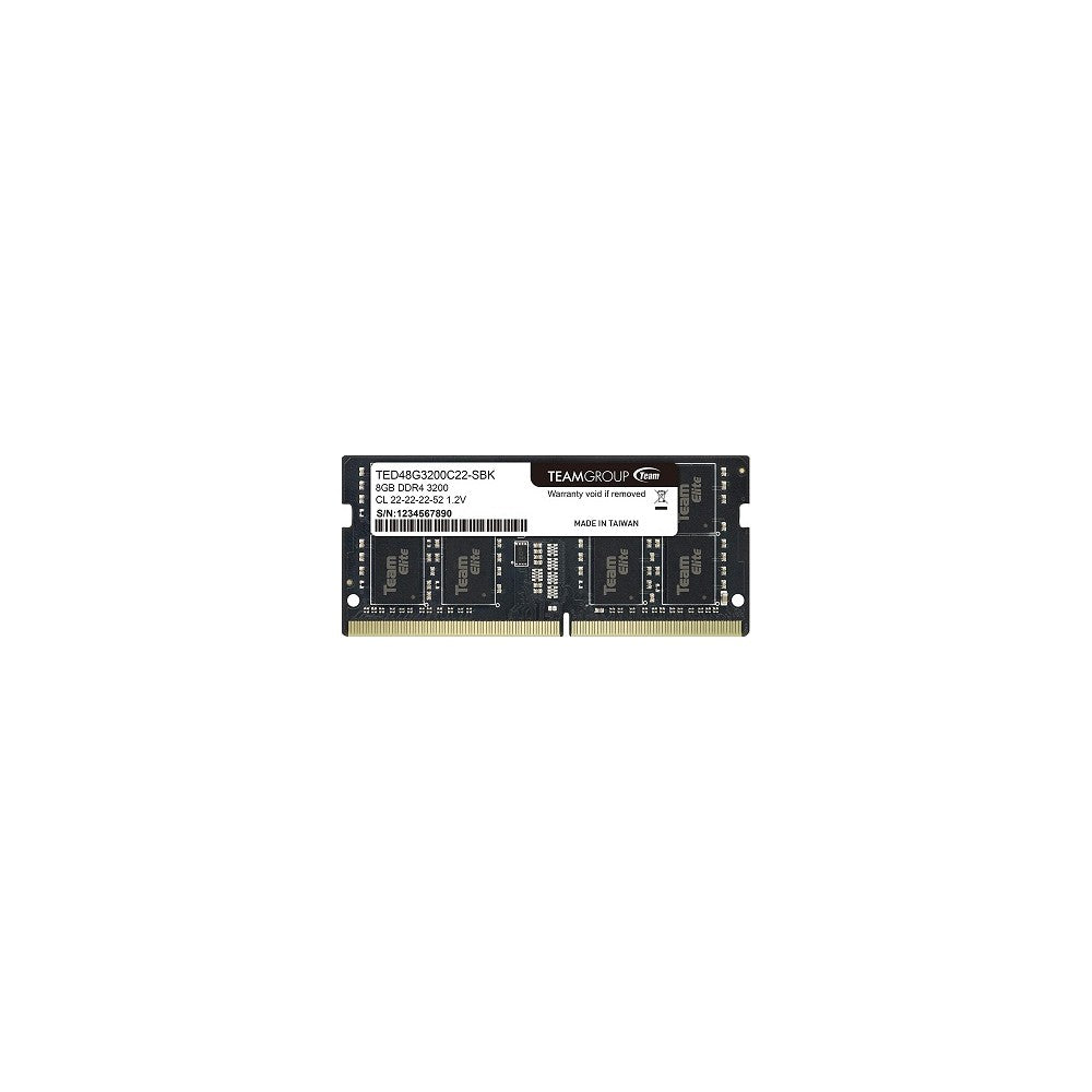 Team Elite 8GB (1x8GB) 3200MHz CL 22 DDR4 Notebook SODIMM Ram
