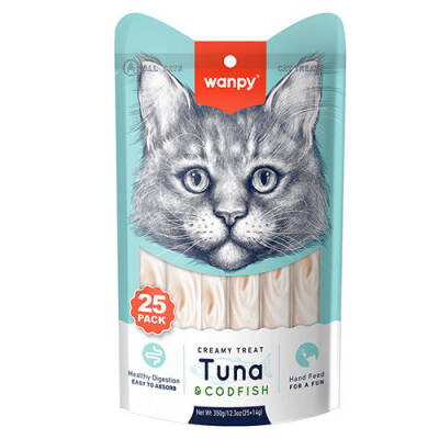 Ton ve Morina Balıklı Krema Kedi Ödülü 25x14 Gr