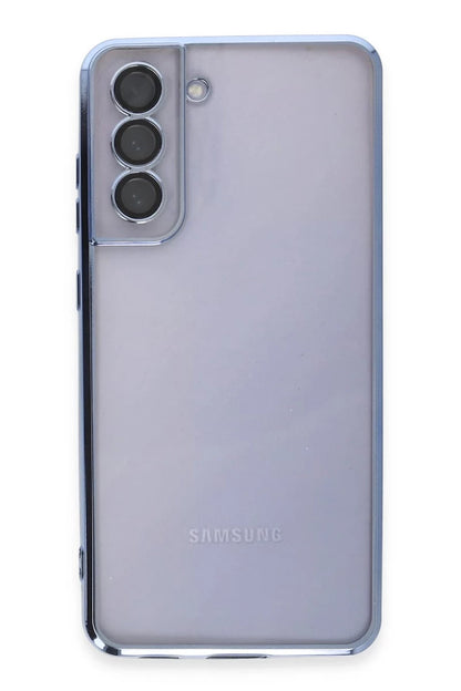 Galaxy S21 FE Kılıf Razer Lensli Silikon - Açık Mavi