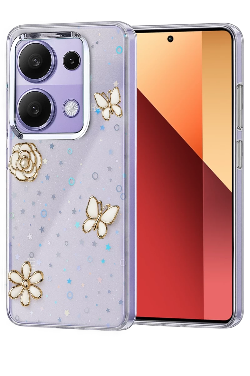 Redmi Note 13 Pro 4G Fiyonk Desenli Kapak - Desen 10