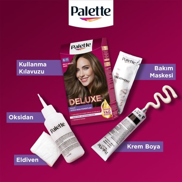 Palette Deluxe Kalıcı Renkler 6-11 Küllü Çikolata Kahve Saç