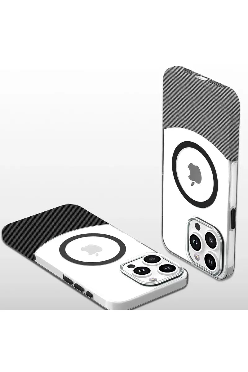 iPhone 16 Carbon Puzzle Magsafe Kapak - Açık Mavi