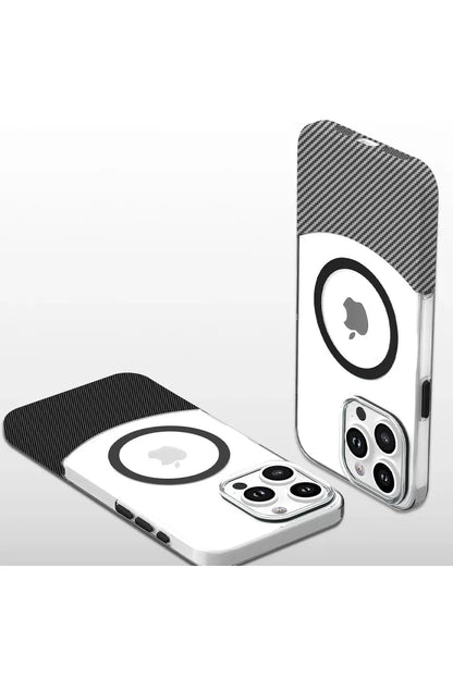iPhone 16 Carbon Puzzle Magsafe Kapak - Açık Mavi
