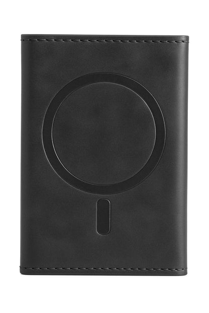 Tema Magsafe Deri Kartlık - Siyah