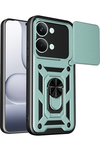 Poco X8 Pro Max Pars Lens Yüzüklü Silikon - Yeşil