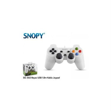 1.8M Uzunlukta Beyaz USB Joypad Oyun Kontrol Cihazı
