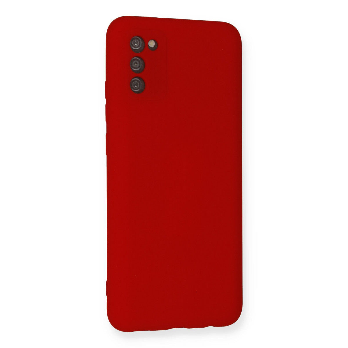 Galaxy A03S Kılıf Nano içi Kadife Silikon - Kırmızı