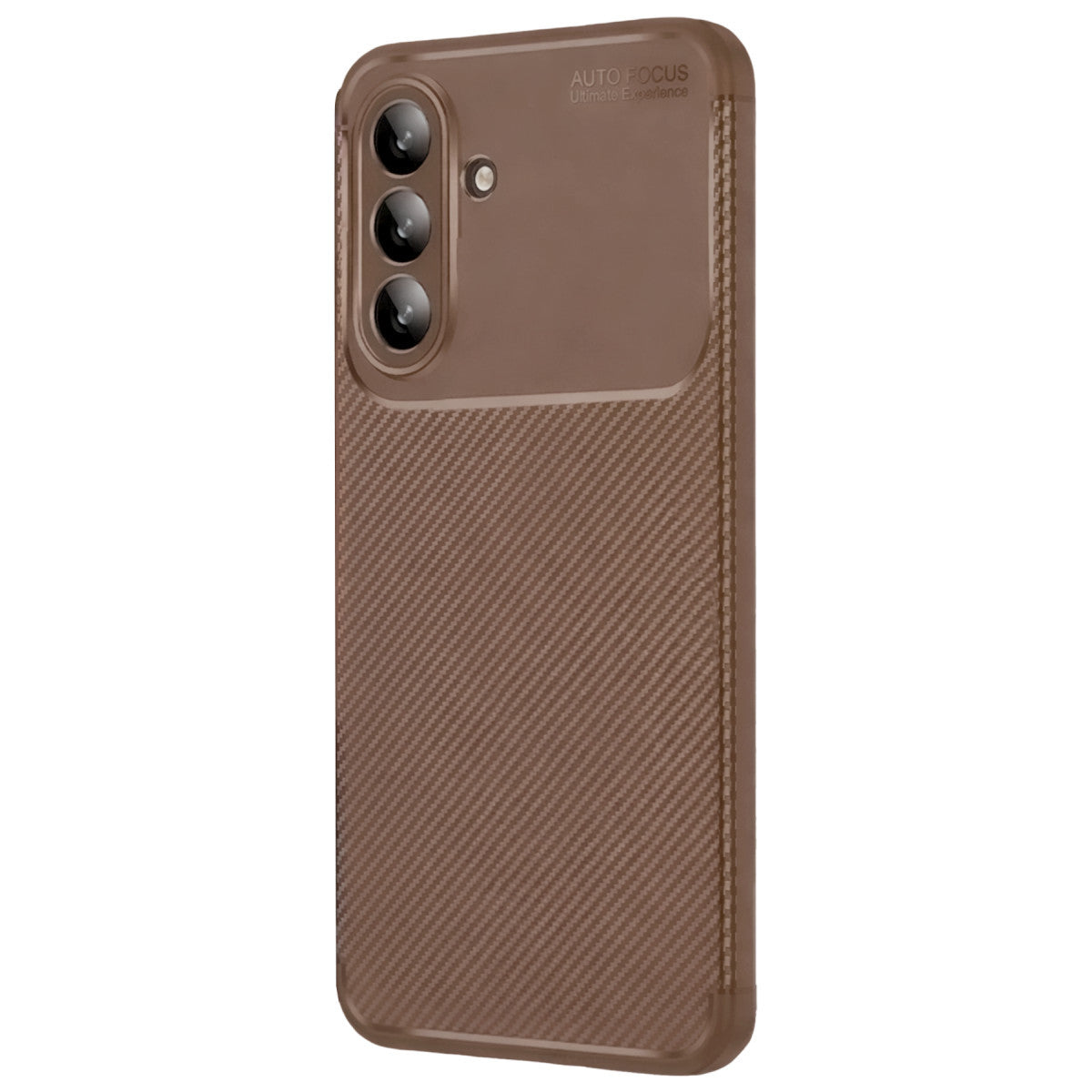 Galaxy A57 5G Auto Focus Karbon Kapak - Kahverengi