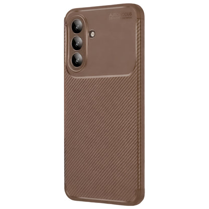 Galaxy A57 5G Auto Focus Karbon Kapak - Kahverengi