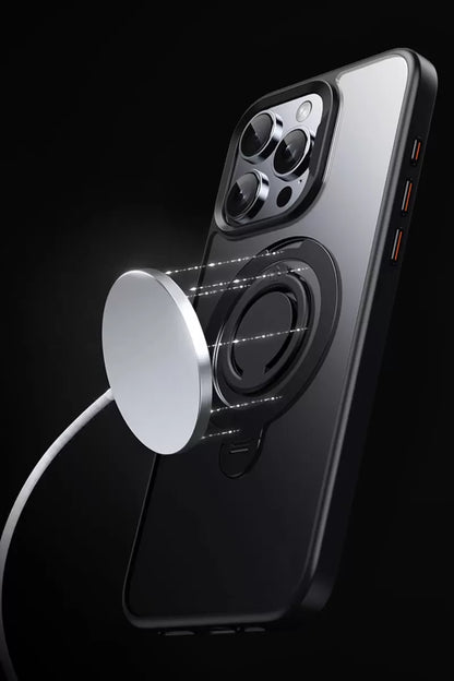 iPhone 16 Plus Avatar 360 Dönen Magsafe Kapak - Lacivert