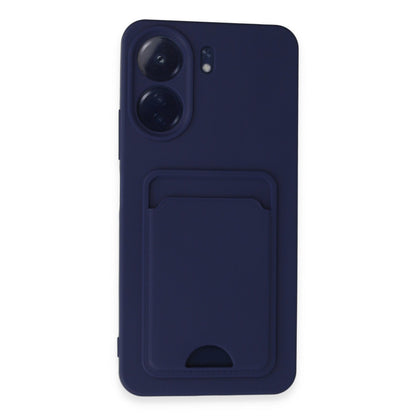 Redmi 13C Kılıf Kelvin Kartvizitli Silikon - Lacivert