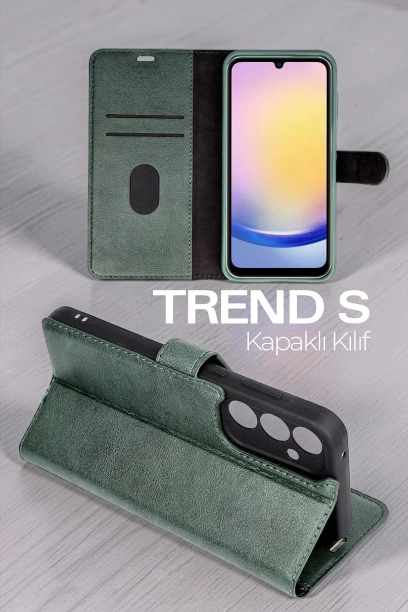 Mi 17T Pro Trend S Plus Kapaklı Kılıf - Kırmızı