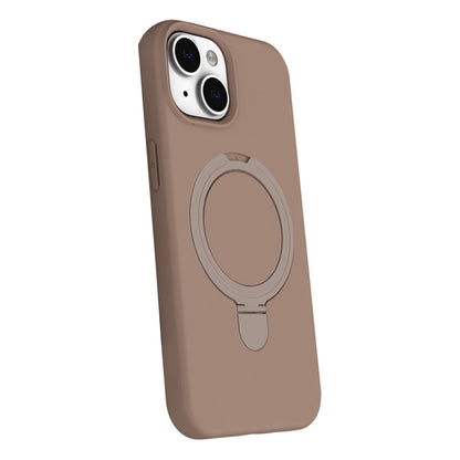 iPhone 15 Plus Regal Magsafe Standlı Kapak - Çöl Titanyum