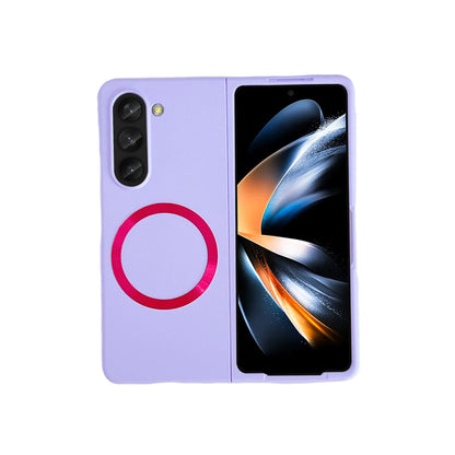 Galaxy Z Fold 5 Kılıf Mata Fold Kapak - Lila