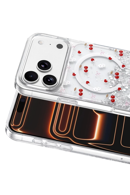 Onegif iPhone 17 Pro Misk Simli Magsafe Kapak - Desen 5