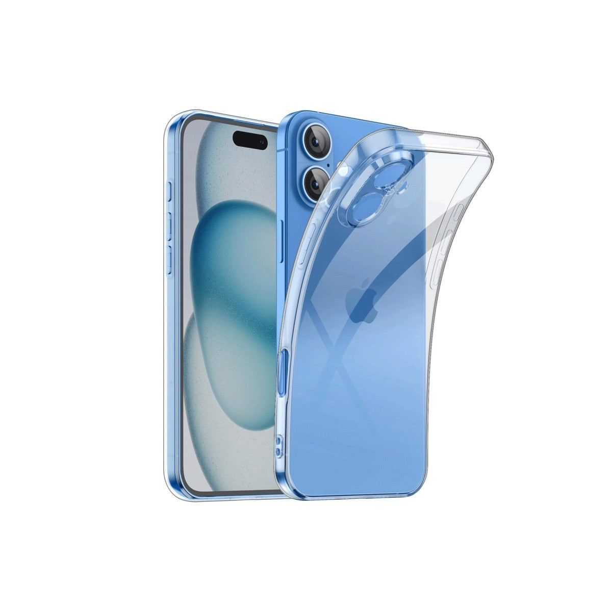 iPhone 16 Kılıf Lüx Şeffaf Silikon