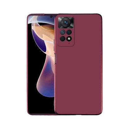 Yumuşak Silikon Kılıf, Xiaomi Redmi Note 11 Pro 5G Uyumlu, Klasik Mat Renk