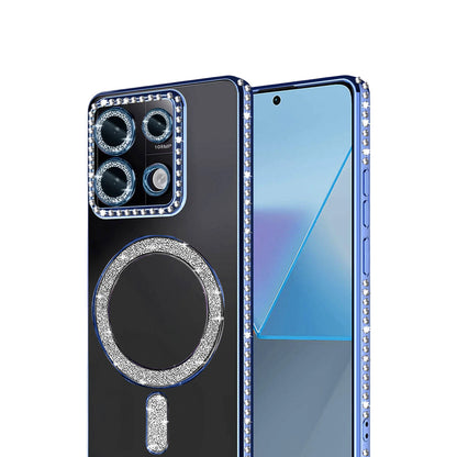 Redmi Note 13 Pro 4G Joke Simli Magneticsafe Kılıf - Mavi