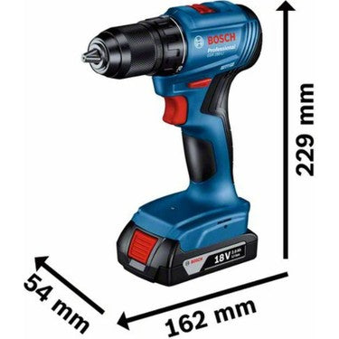 Bosch Gsr 185 Li Akülü Delme Vidalama Makinası 18 V Li-on Akü ve Metal Mandren ile Ergonomik